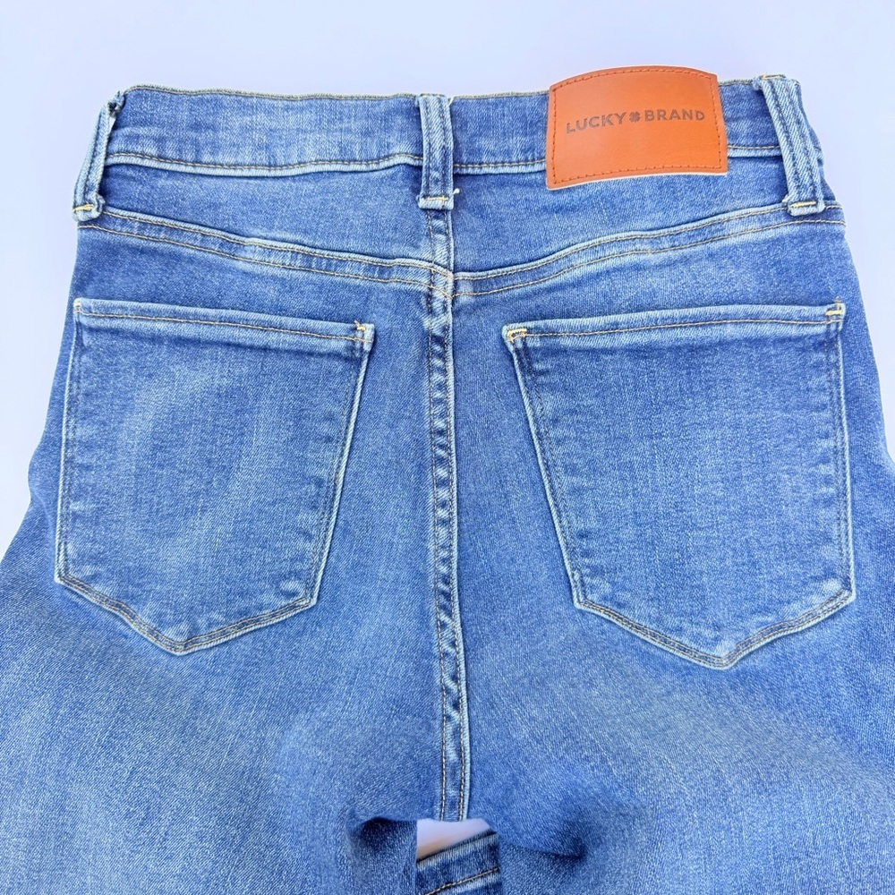 Woman’s Lucky Brand🍀 Denim Jeans Size 2/26 Zoe High Rise Straight​ - Picture 10 of 12
